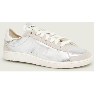 Patrizia Pepe Skórzane sneakersy srebrny 41 Patrizia Pepe Skórzane sneakersy srebrny 41