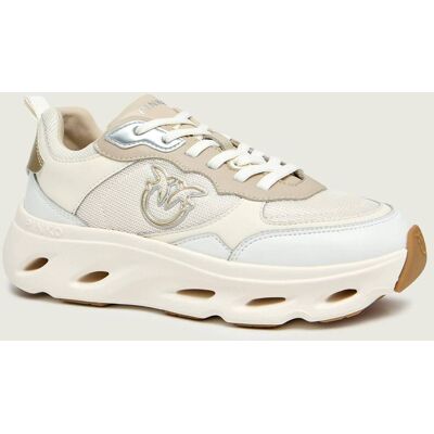 Pinko Skórzane sneakersy Pink 09 biały 40 Pinko Skórzane sneakersy Pink 09 biały 40