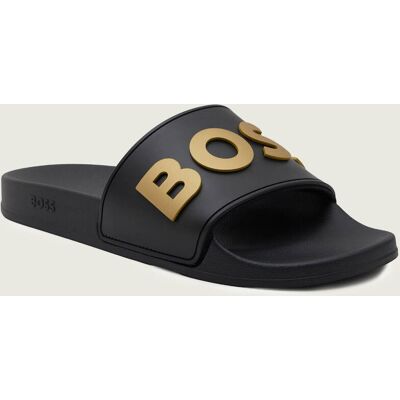 Boss BLACK Klapki Kirk Slid rblg N czarny 43 Boss BLACK Klapki Kirk Slid rblg N czarny 43