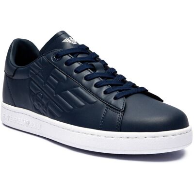 EA7 Skórzane sneakersy granatowy 42 EA7 Skórzane sneakersy granatowy 42