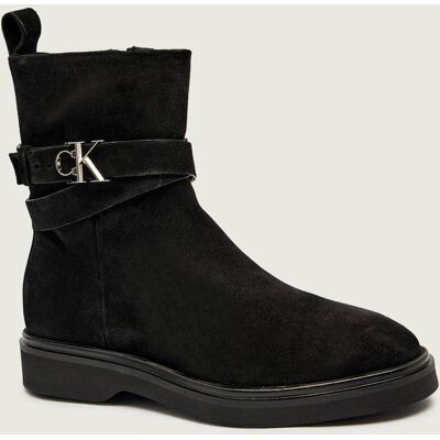 Calvin Klein Botki zamsz czarny 38 Calvin Klein Botki zamsz czarny 38