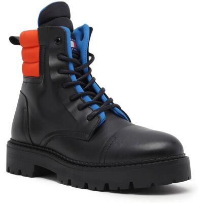 Tommy Jeans Skórzane buty PADDED czarny 40 Tommy Jeans Skórzane buty PADDED czarny 40
