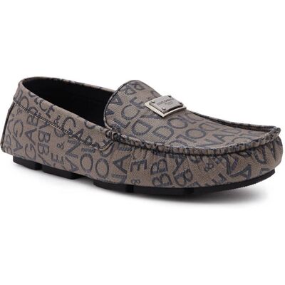 Dolce & Gabbana Mokasyny z dodatkiem skóry brązowy 41 Dolce & Gabbana Mokasyny z dodatkiem skóry brązowy 41