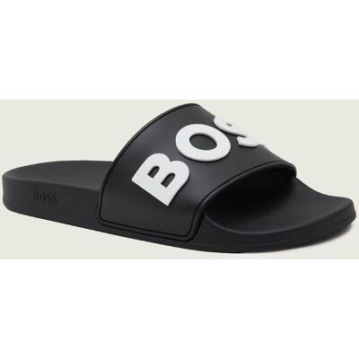 Boss BLACK Klapki Kirk Slid rblg N czarny 42 Boss BLACK Klapki Kirk Slid rblg N czarny 42