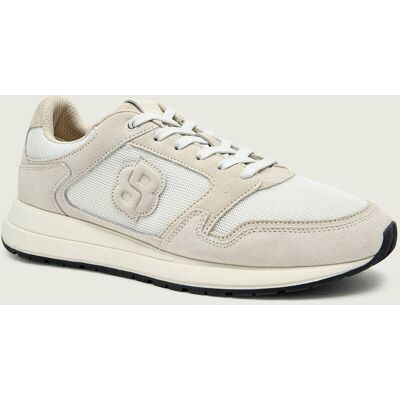 Boss BLACK Sneakersy Vinston_Runn_sdmeBB zamsz ecru 41 Boss BLACK Sneakersy Vinston_Runn_sdmeBB zamsz ecru 41