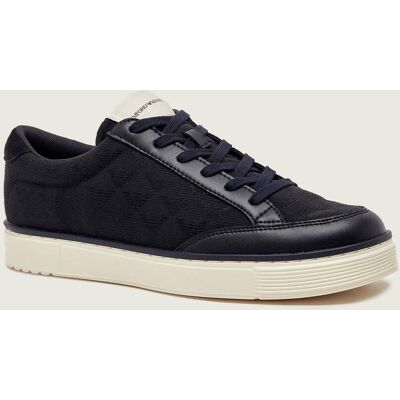 Giorgio Armani Emporio Armani Sneakersy z dodatkiem skóry granatowy 42 Giorgio Armani Emporio Armani Sneakersy z dodatkiem skóry granatowy 42