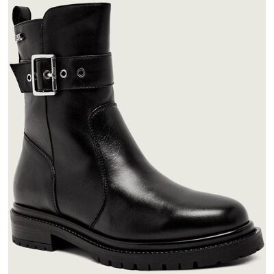 Karl Lagerfeld Skórzane botki BINKY czarny 39 Karl Lagerfeld Skórzane botki BINKY czarny 39