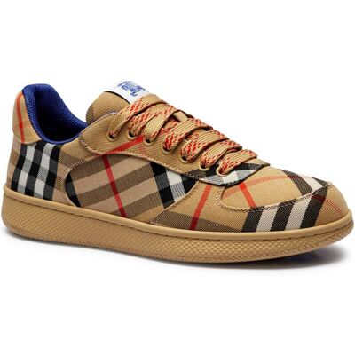 Burberry Sneakersy TERRACE z dodatkiem skóry beżowy 41 Burberry Sneakersy TERRACE z dodatkiem skóry beżowy 41