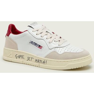 Autry Skórzane sneakersy MEDALIST zamsz biały 41 Autry Skórzane sneakersy MEDALIST zamsz biały 41