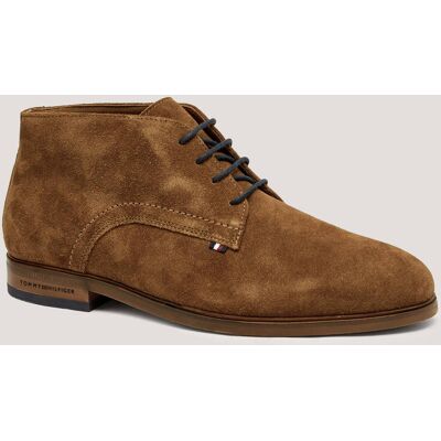 Tommy Hilfiger Buty wysokie zamsz brązowy 43 Tommy Hilfiger Buty wysokie zamsz brązowy 43