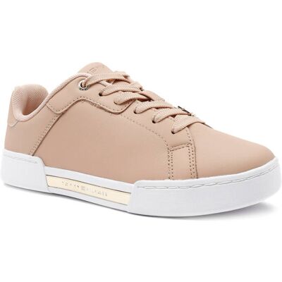 Tommy Hilfiger Skórzane trampki COURT SNEAKER GOLDEN TH beżowy 37 Tommy Hilfiger Skórzane trampki COURT SNEAKER GOLDEN TH beżowy 37