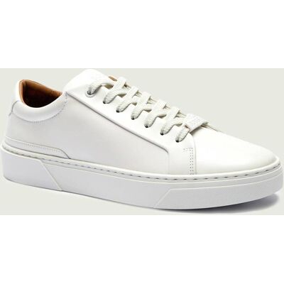 Boss BLACK Skórzane sneakersy Gary_Tenn_nalu_N biały 45 Boss BLACK Skórzane sneakersy Gary_Tenn_nalu_N biały 45