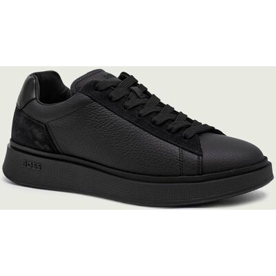Boss BLACK Skórzane sneakersy Bulton_Runn_sdgrlt czarny 44 Boss BLACK Skórzane sneakersy Bulton_Runn_sdgrlt czarny 44