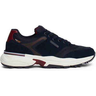 Tommy Hilfiger Skórzane sneakersy CORDURA granatowy 40 Tommy Hilfiger Skórzane sneakersy CORDURA granatowy 40