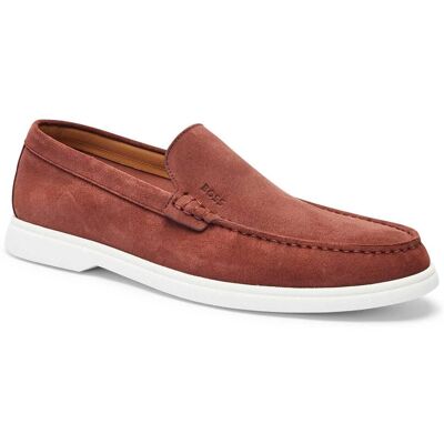 Boss BLACK Loafersy Sienne_Loaf_sd_N zamsz brązowy 44 Boss BLACK Loafersy Sienne_Loaf_sd_N zamsz brązowy 44