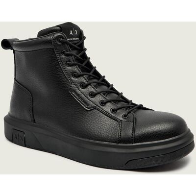 Giorgio Armani Exchange Skórzane buty wysokie czarny 41 Giorgio Armani Exchange Skórzane buty wysokie czarny 41
