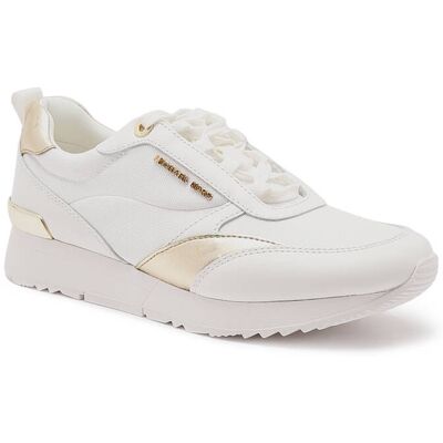 Michael Kors Skórzane sneakersy ALLIE STRIDE biały 36 Michael Kors Skórzane sneakersy ALLIE STRIDE biały 36