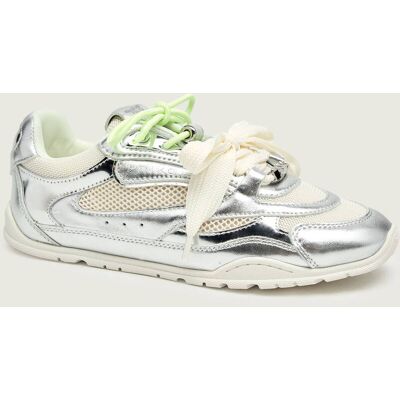 Pinko Skórzane sneakersy YULIA 01 srebrny 39 Pinko Skórzane sneakersy YULIA 01 srebrny 39