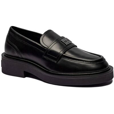 Tommy Jeans Skórzane loafersy czarny 39 Tommy Jeans Skórzane loafersy czarny 39