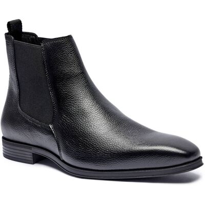 Boss BLACK Skórzane sztyblety Theon czarny 41 Boss BLACK Skórzane sztyblety Theon czarny 41