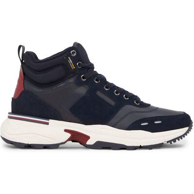 Tommy Hilfiger Skórzane sneakersy Cordura granatowy 42 Tommy Hilfiger Skórzane sneakersy Cordura granatowy 42