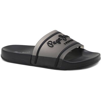 Pepe Jeans London Klapki SLIDER czarny 36 Pepe Jeans London Klapki SLIDER czarny 36