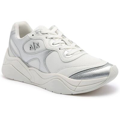 Giorgio Armani Exchange Sneakersy srebrny 36 Giorgio Armani Exchange Sneakersy srebrny 36