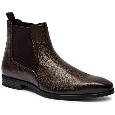 Boss BLACK Skórzane sztyblety Theon brązowy 41 Boss BLACK Skórzane sztyblety Theon brązowy 41
