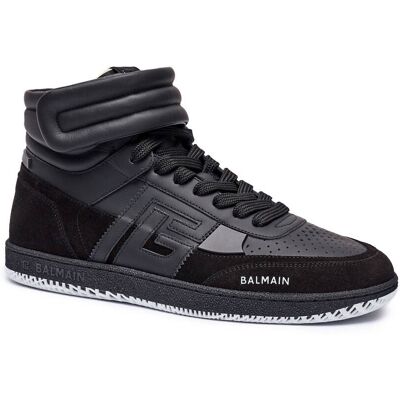 Balmain Skórzane sneakersy czarny 42 Balmain Skórzane sneakersy czarny 42