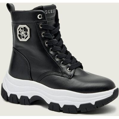 Guess Botki na platformie BENZON czarny 40 Guess Botki na platformie BENZON czarny 40