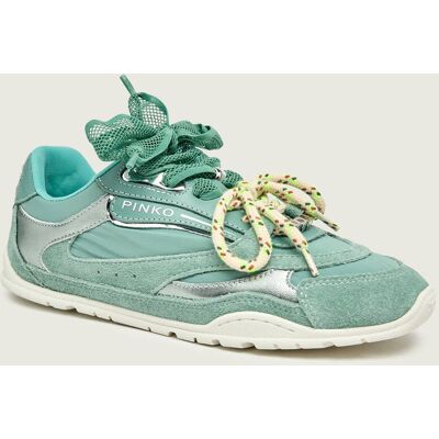 Pinko Sneakersy YULIA 01 zamsz miętowy 36 Pinko Sneakersy YULIA 01 zamsz miętowy 36