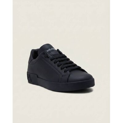 Dolce & Gabbana Skórzane sneakersy czarny 45 Dolce & Gabbana Skórzane sneakersy czarny 45