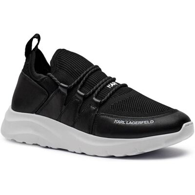 Karl Lagerfeld Sneakersy Serger z dodatkiem skóry czarny 45 Karl Lagerfeld Sneakersy Serger z dodatkiem skóry czarny 45