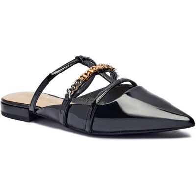 Pinko Mule GIANIRA 20 z dodatkiem skóry czarny 41 Pinko Mule GIANIRA 20 z dodatkiem skóry czarny 41