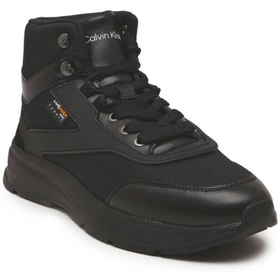 Calvin Klein Sneakersy z dodatkiem skóry czarny 40 Calvin Klein Sneakersy z dodatkiem skóry czarny 40