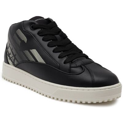 Giorgio Armani Emporio Armani Skórzane sneakersy czarny 40 Giorgio Armani Emporio Armani Skórzane sneakersy czarny 40
