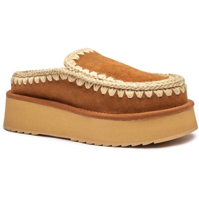 MOU Mule Clog Eskimo Platform zamsz camel 40 MOU Mule Clog Eskimo Platform zamsz camel 40