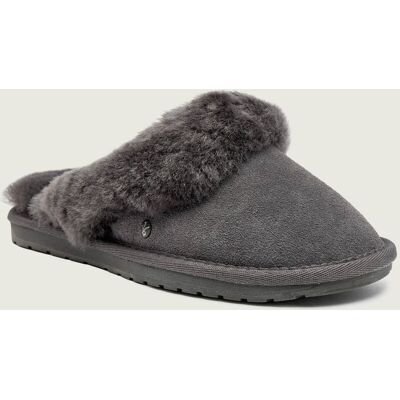 Emu Australia Ocieplane obuwie domowe Jolie shearling zamsz z dodatkiem wełny szary 41 Emu Australia Ocieplane obuwie domowe Jolie shearling zamsz z dodatkiem wełny szary 41