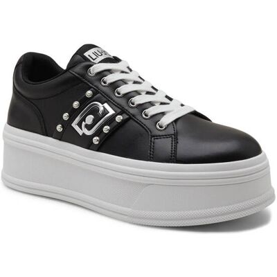 Liu Jo Skórzane sneakersy SELMA 04 czarny 41 Liu Jo Skórzane sneakersy SELMA 04 czarny 41