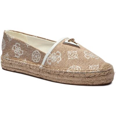 Guess Espadryle JOLANDON z dodatkiem skóry beżowy 37 Guess Espadryle JOLANDON z dodatkiem skóry beżowy 37