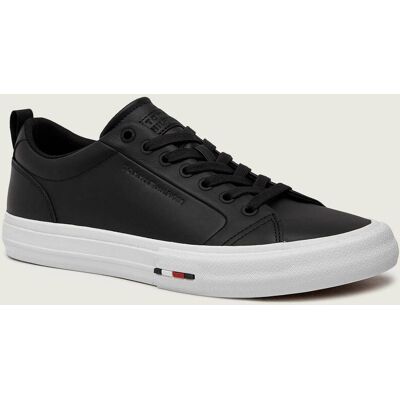 Tommy Hilfiger Skórzane sneakersy HARLEM STREET czarny 44 Tommy Hilfiger Skórzane sneakersy HARLEM STREET czarny 44
