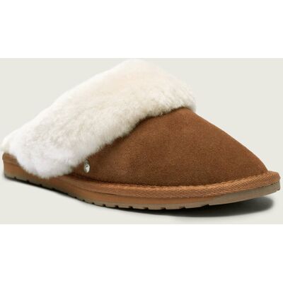 Emu Australia Ocieplane obuwie domowe Jolie shearling zamsz z dodatkiem wełny koniakowy 37 Emu Australia Ocieplane obuwie domowe Jolie shearling zamsz z dodatkiem wełny koniakowy 37