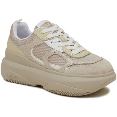 Liu Jo Sneakersy JUNE 14 z dodatkiem skóry beżowy 36 Liu Jo Sneakersy JUNE 14 z dodatkiem skóry beżowy 36