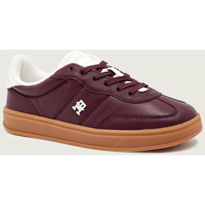 Tommy Hilfiger Skórzane sneakersy HERITAGE bordowy 39 Tommy Hilfiger Skórzane sneakersy HERITAGE bordowy 39