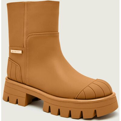 Michael Kors Botki SYDRA z dodatkiem skóry brązowy 36 Michael Kors Botki SYDRA z dodatkiem skóry brązowy 36