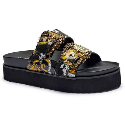 Versace Jeans Couture Klapki ARIZONA czarny 36 Versace Jeans Couture Klapki ARIZONA czarny 36
