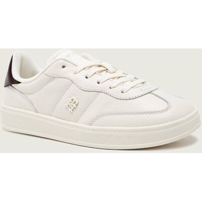 Tommy Hilfiger Skórzane sneakersy HERITAGE biały 38 Tommy Hilfiger Skórzane sneakersy HERITAGE biały 38