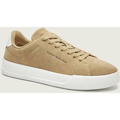 Tommy Hilfiger Sneakersy TH COURT CORE zamsz beżowy 44 Tommy Hilfiger Sneakersy TH COURT CORE zamsz beżowy 44