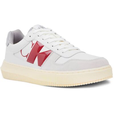 Calvin Klein Jeans Skórzane sneakersy biały 40 Calvin Klein Jeans Skórzane sneakersy biały 40