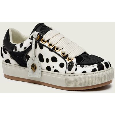 Kurt Geiger Skórzane sneakersy Southbank Tag zamsz biały 40 Kurt Geiger Skórzane sneakersy Southbank Tag zamsz biały 40